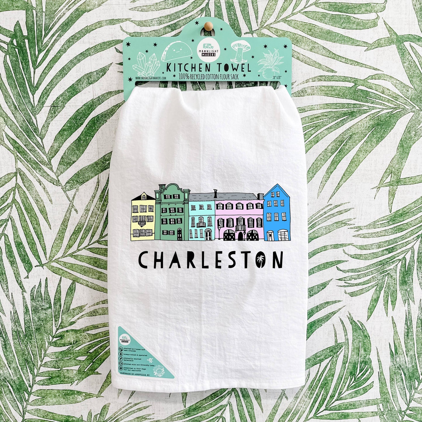 Colorful Dish Towels - Charleston, SC Rainbow Row