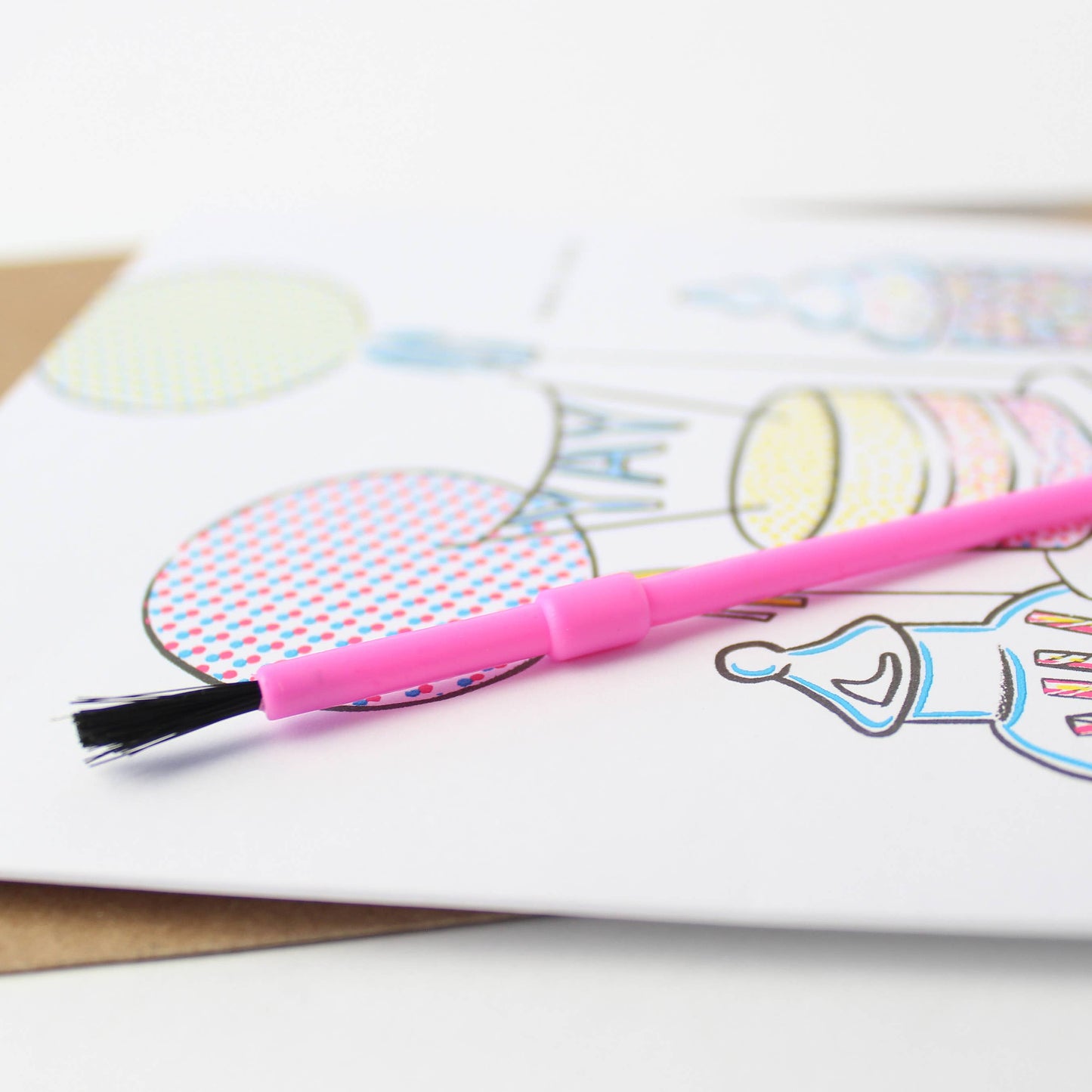 Paint With Water Card - Sweet Table
