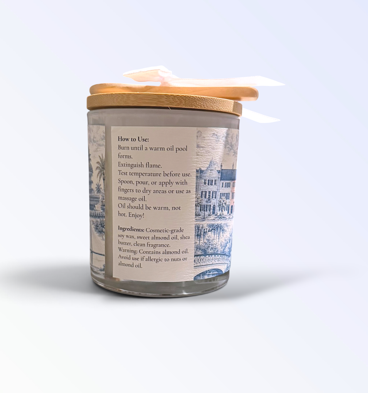 Holy City— Charleston Illustrated Body Oil Candle, 10oz