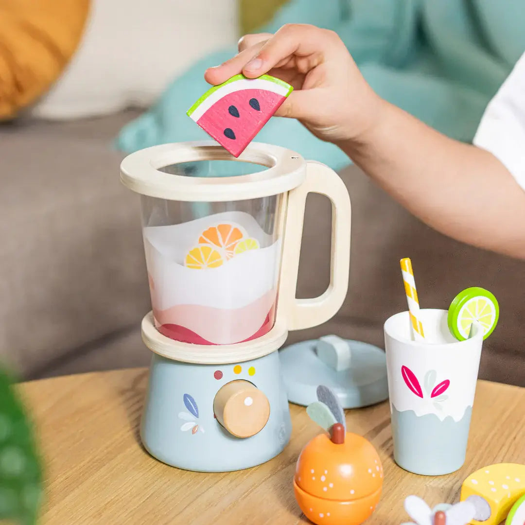 Multicolor Wooden Toy Blender