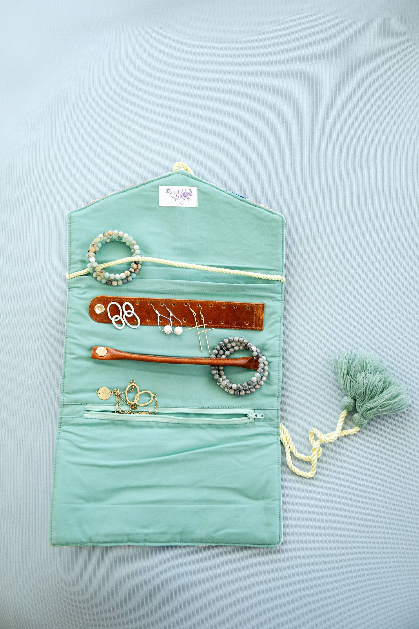 Velvet Jewelry Organizer Mint
