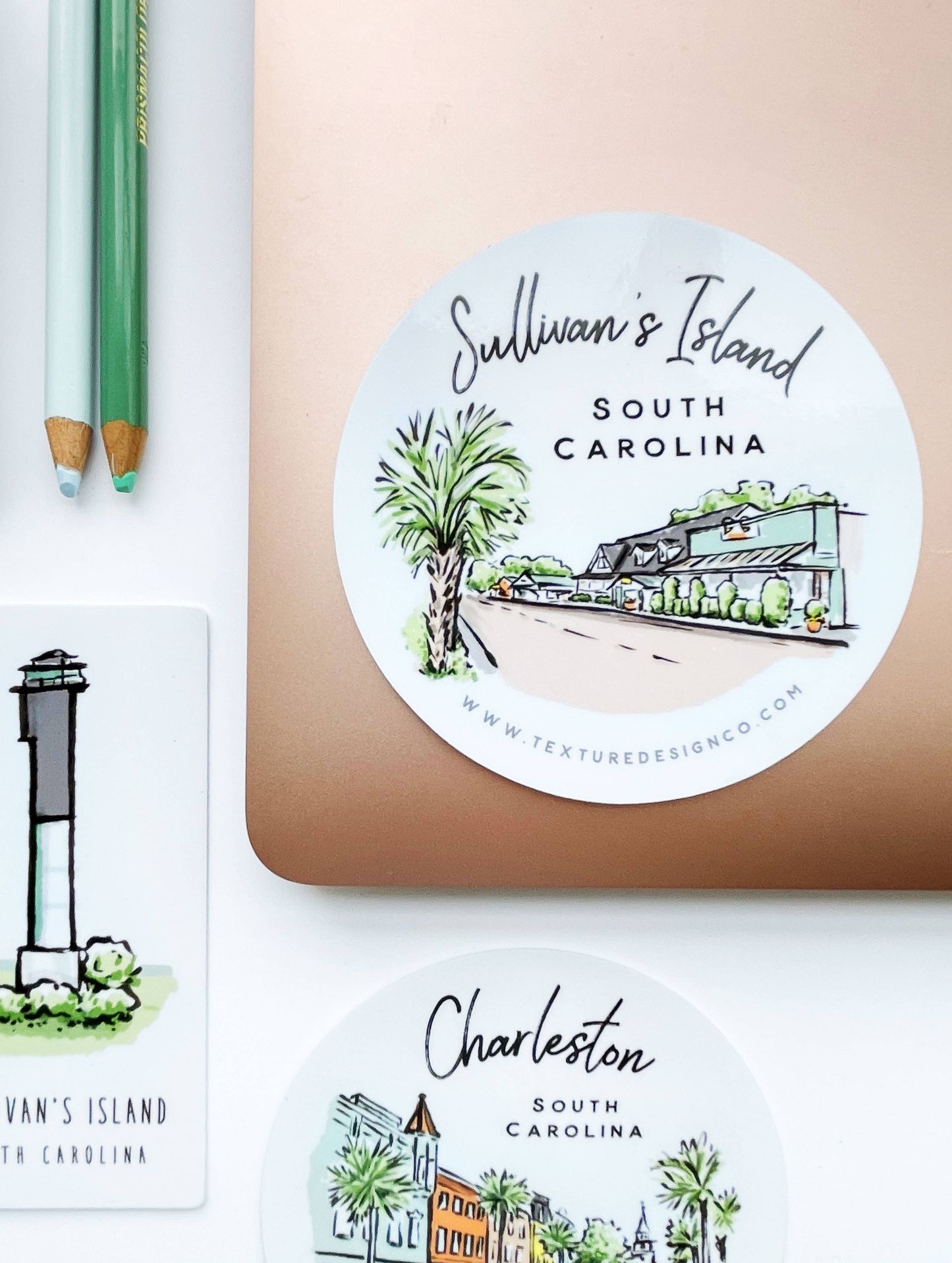 The Sullivan's Island Sticker - Sherbet Streets Collection