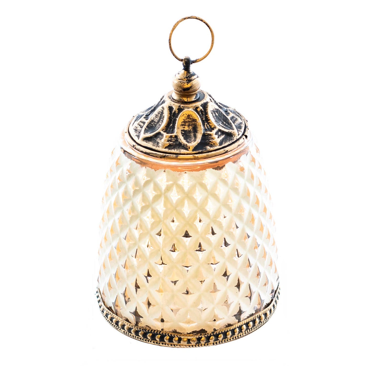 Yellow Diamond LED Lantern