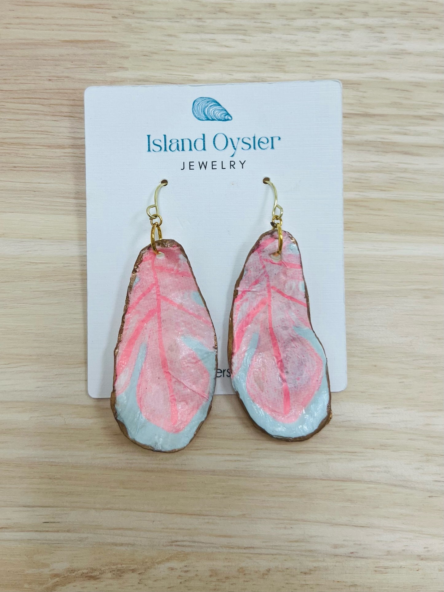 Printed Oyster Earrings