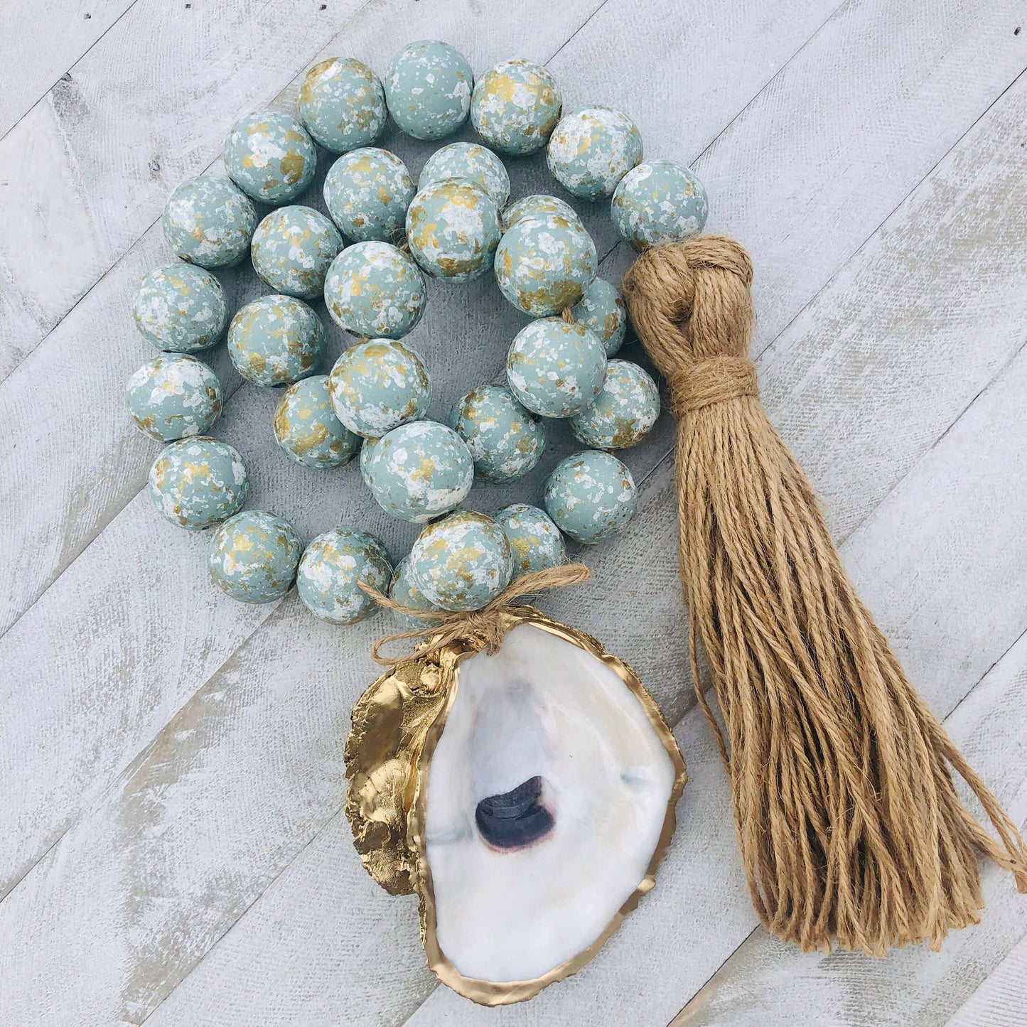 Blessing Bead Garland With Oyster And Tassel