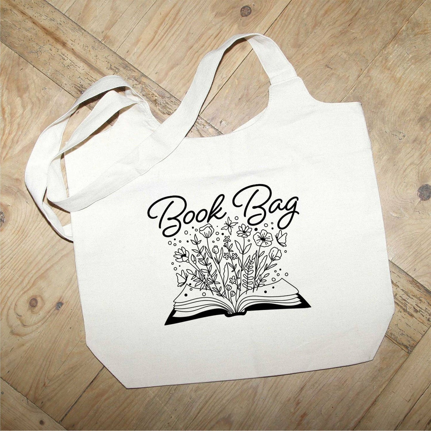 Book Bag Natural Tote Bag