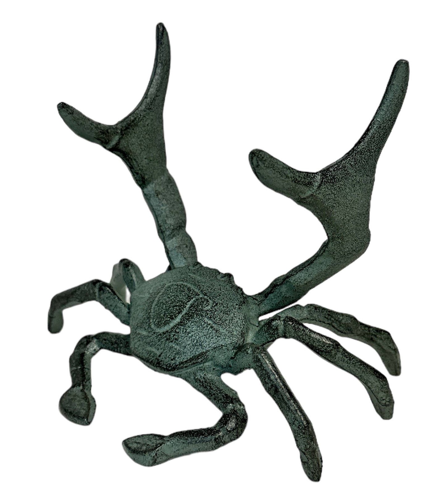 CAST IRON 6.75"X5"X6.5" CRAB WINE HOLDER
