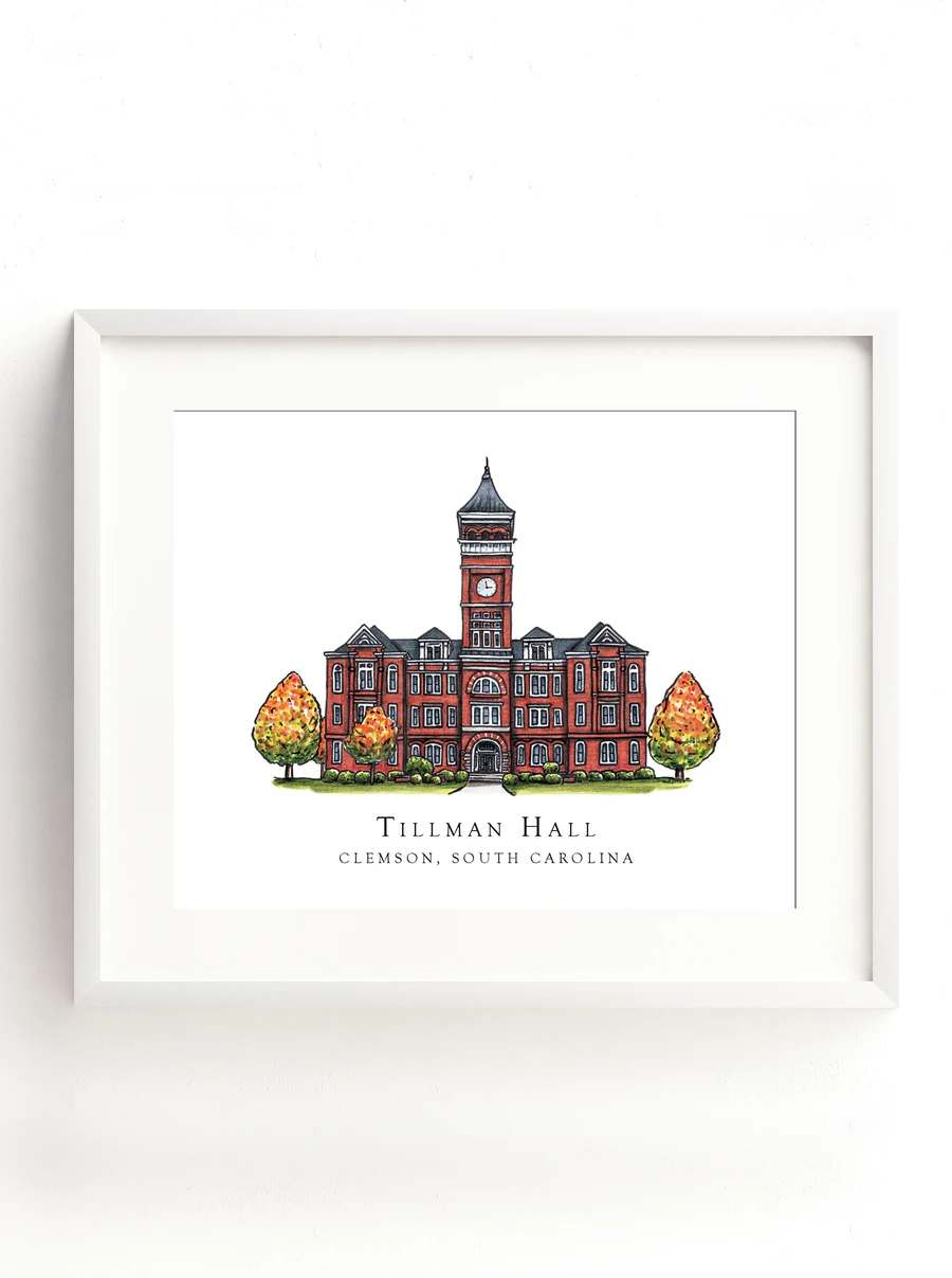 Clemson University College Art Print