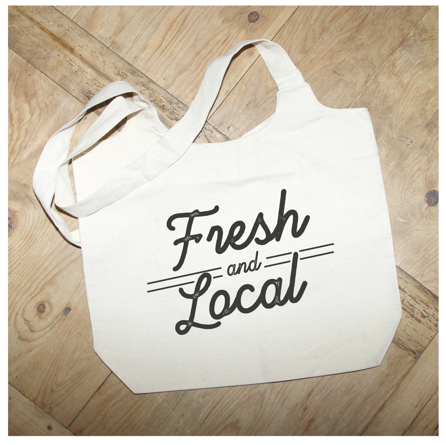 Fresh and Local Natural Tote Bag