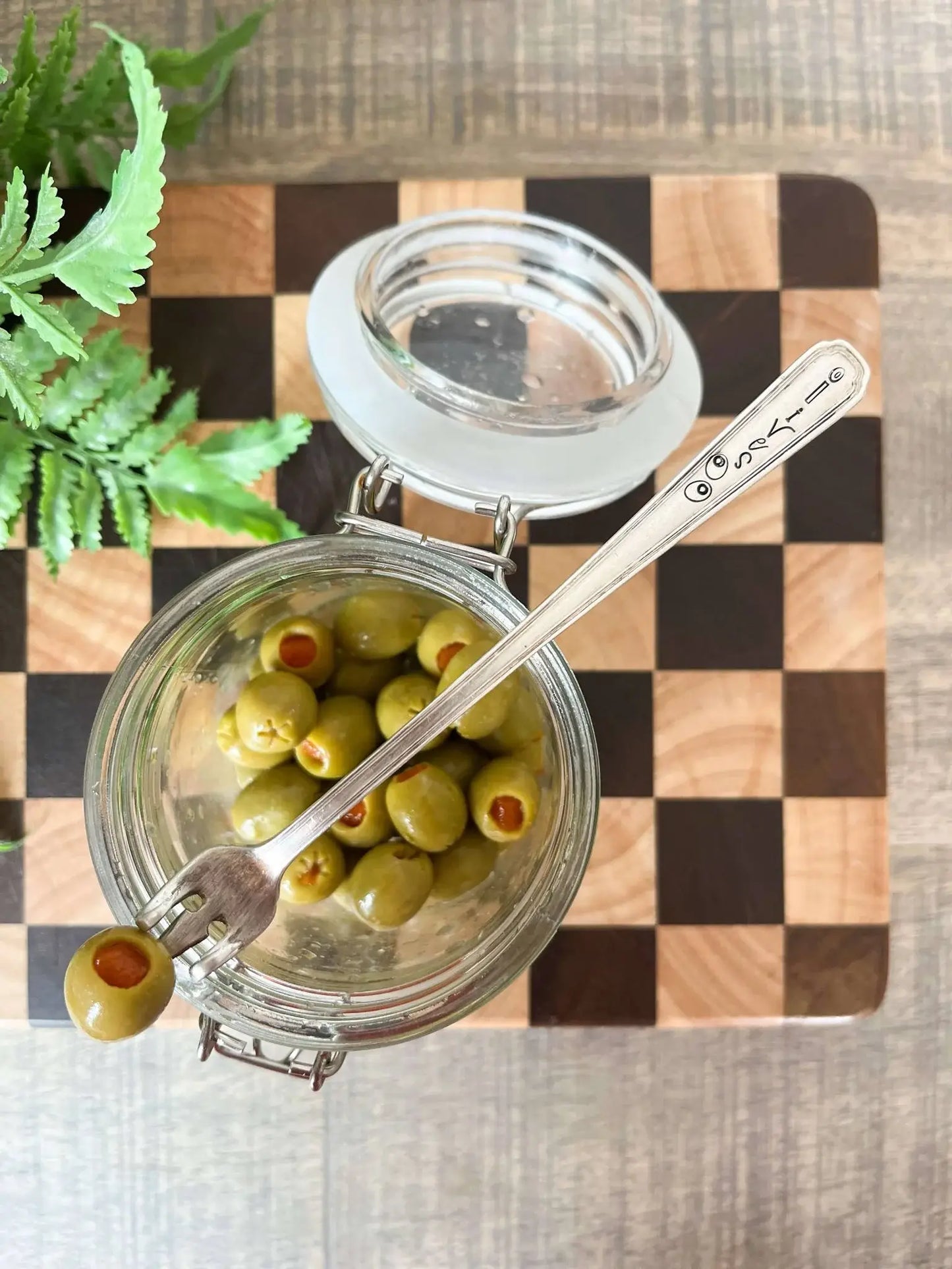 Olives Vintage Stamped Pick