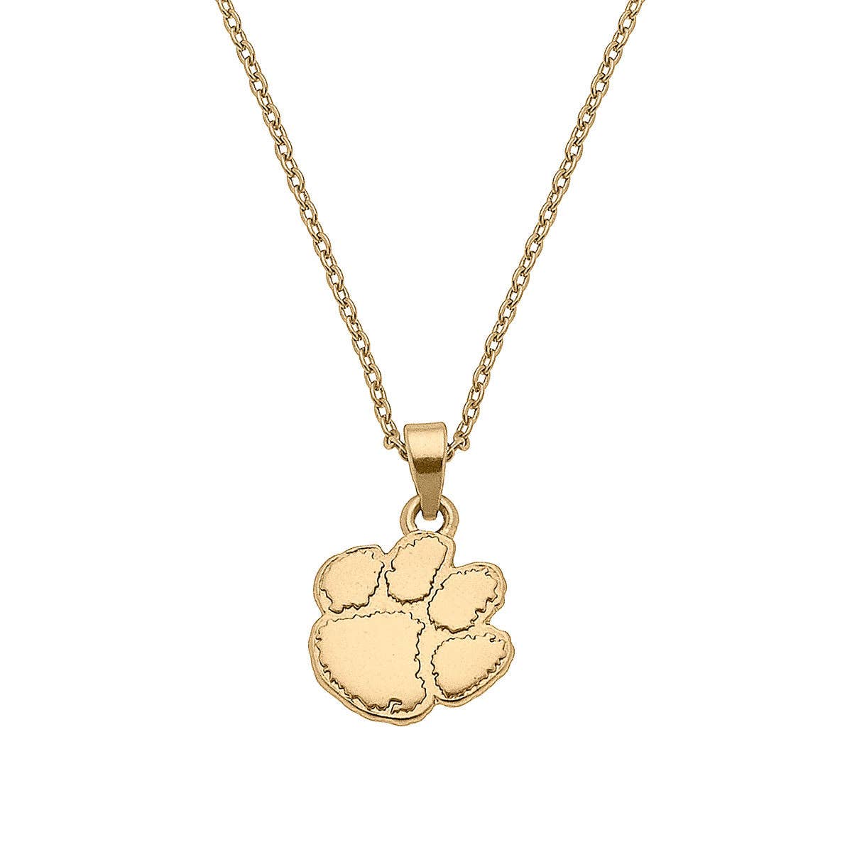 Clemson Tigers 24K Gold Plated Pendant Necklace