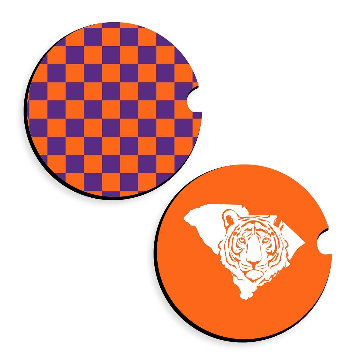 Tiger Town Clemson Car Coaster Set