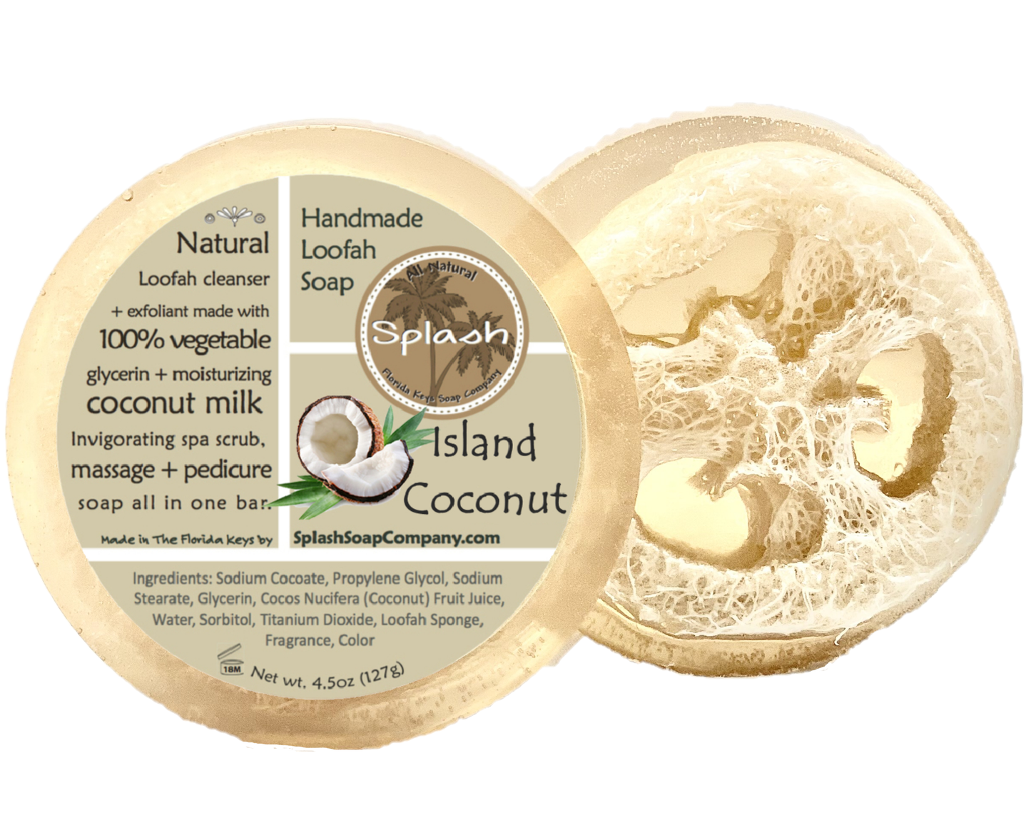 Island Coconut Loofah Soap