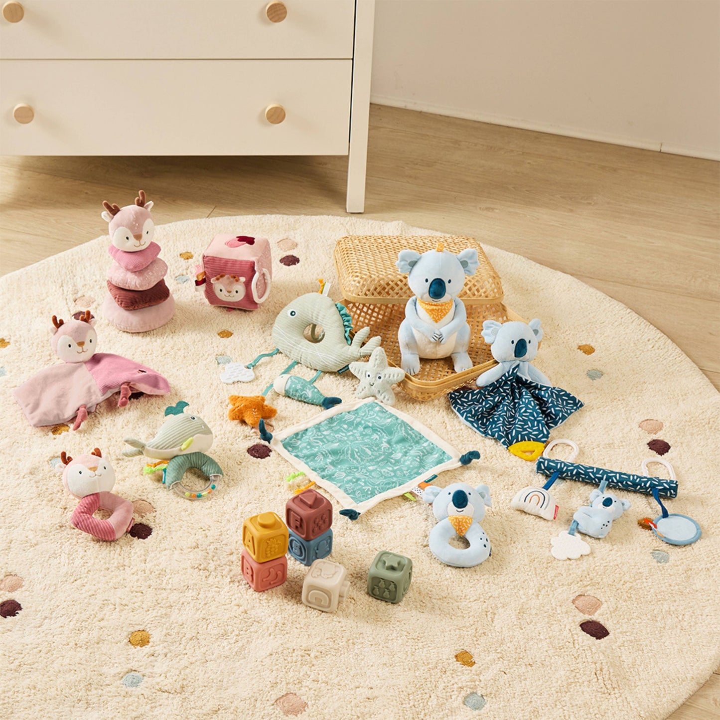 Koala Collection: 2pc Baby Gift Set - Rattle & Lovey