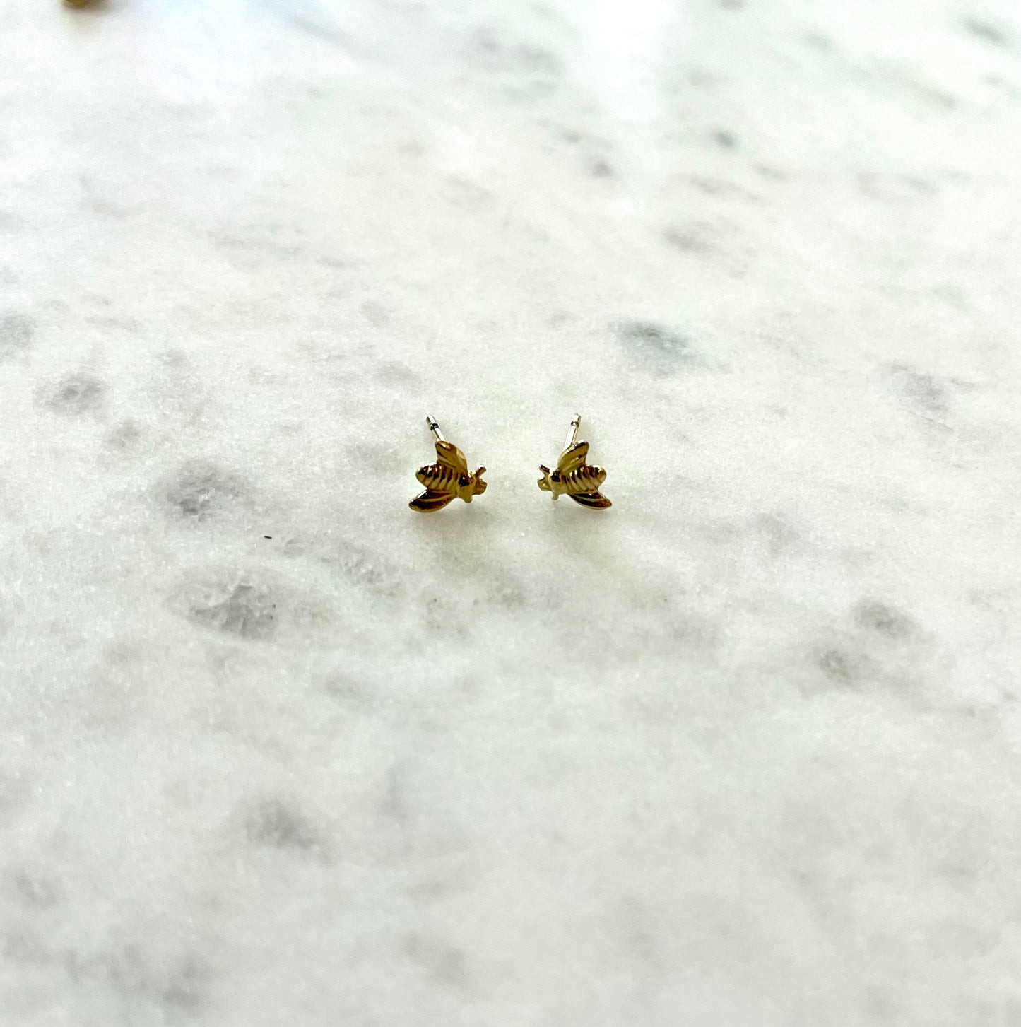 Bee stud earrings