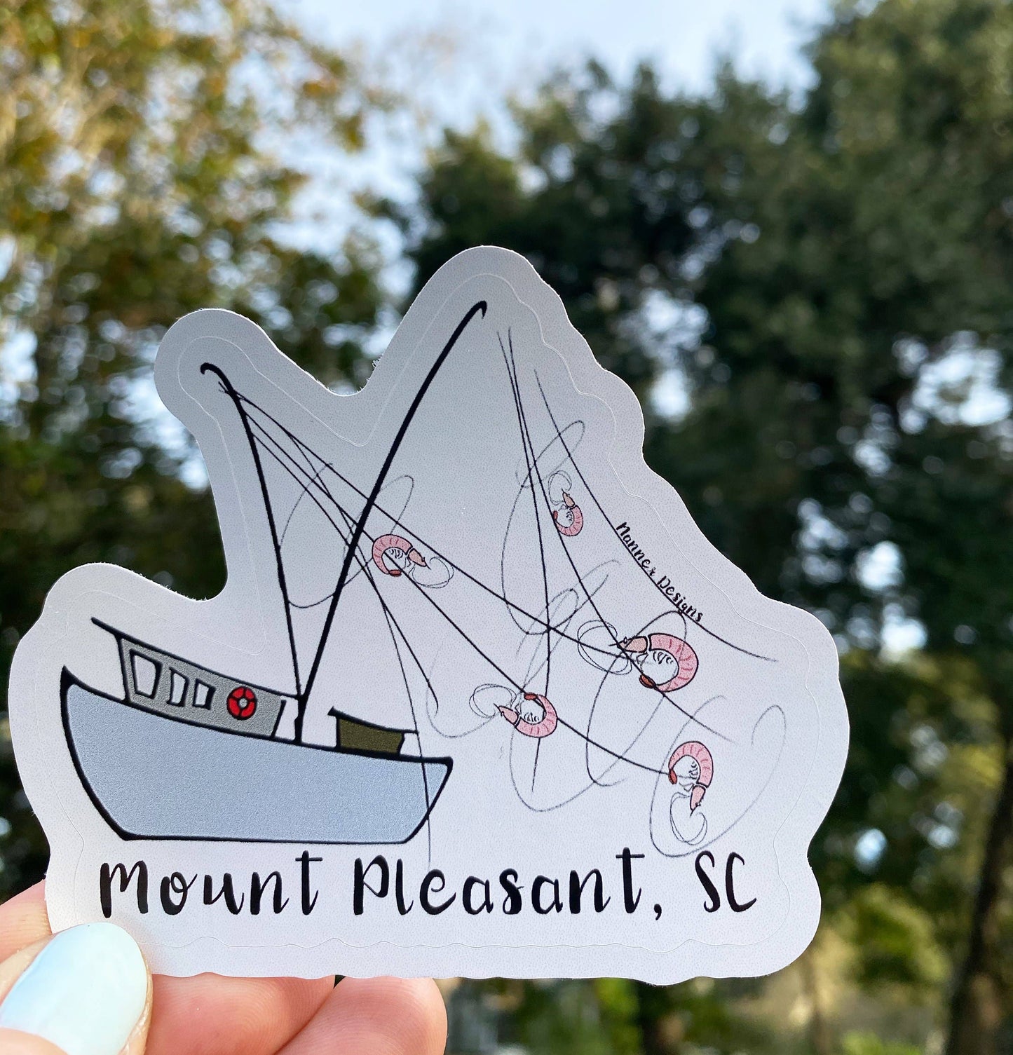 Shrimp Boat Mount Pleasant, SC Sticker