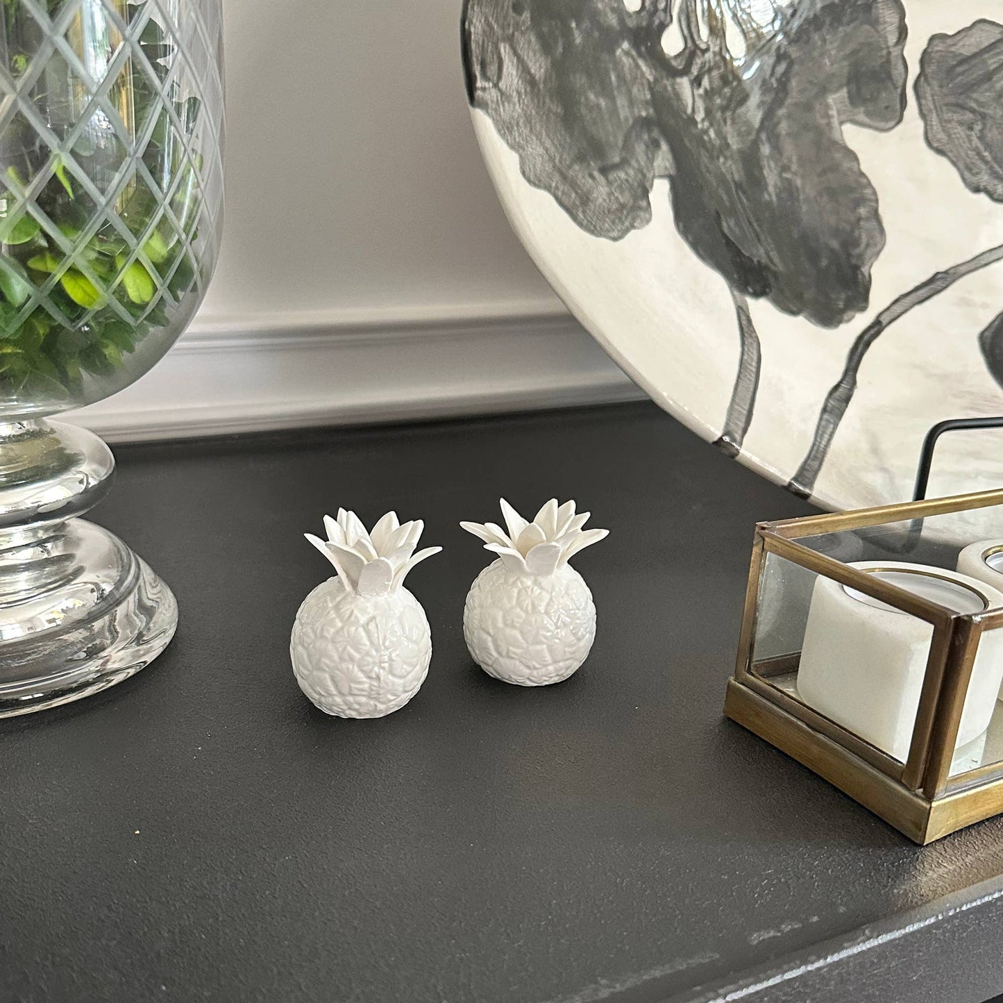 Pineapple Mini Salt and Pepper Shakers, Set of 2