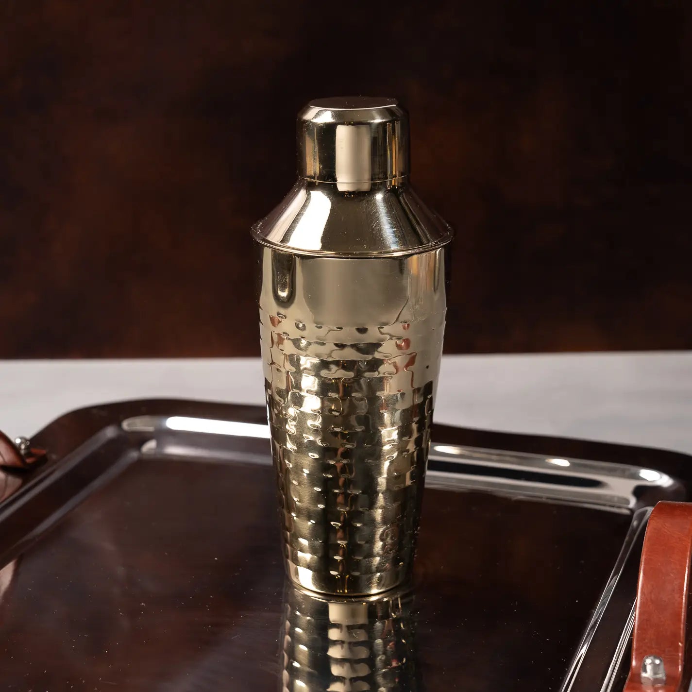 Gold Hammered Shaker