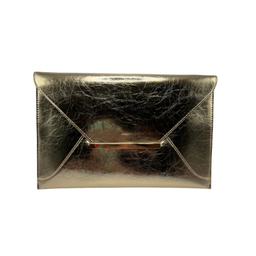 Society Clutch- Textured Gold