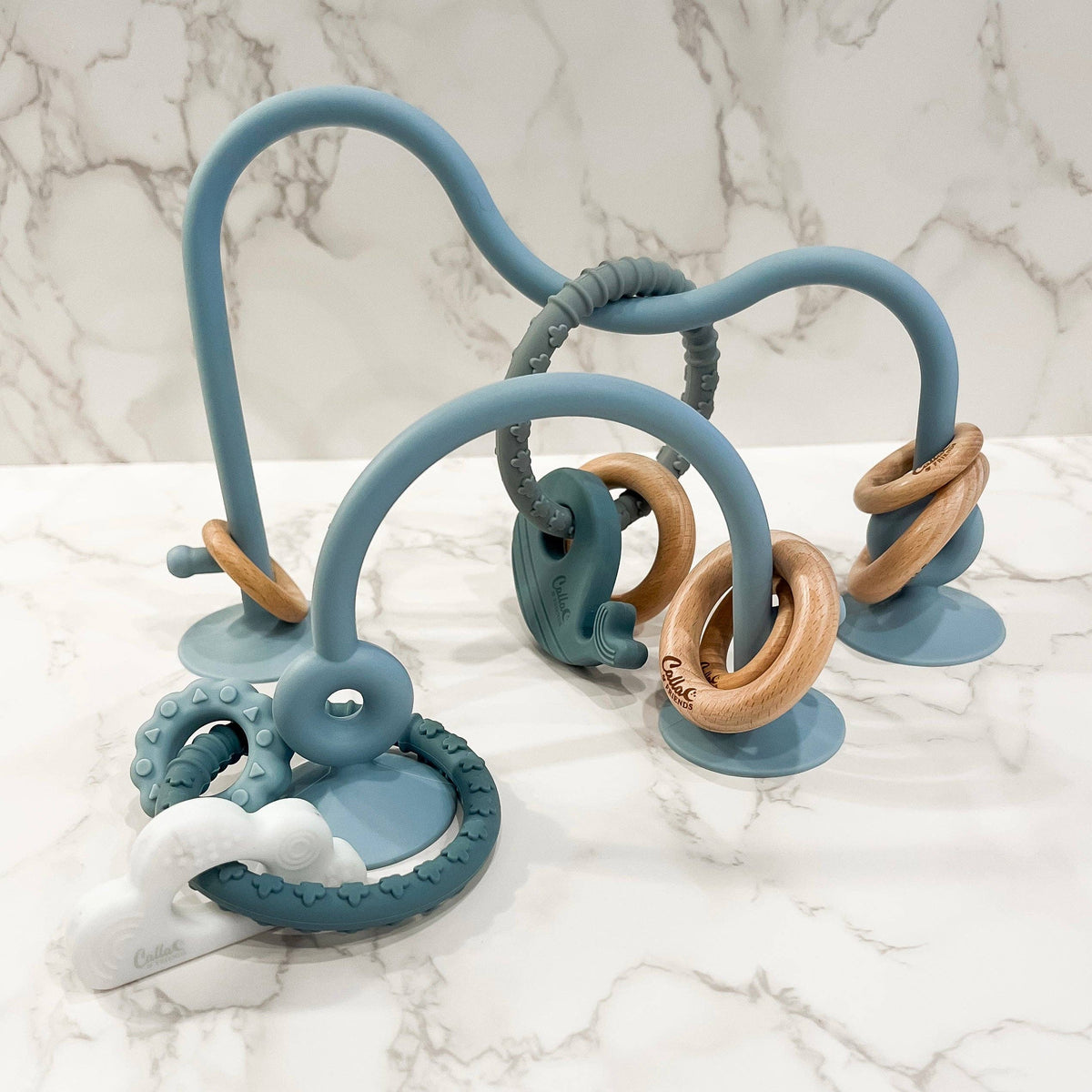 Whale Silicone & Beechwood Teether