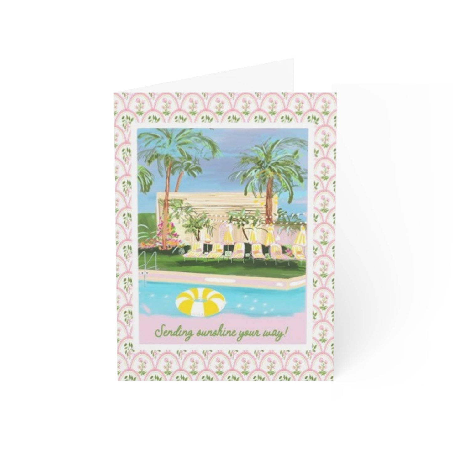 Send your favorite someone a heartfelt message in the perfect keepsake. A blank interior lets your handwritten note take center stage.Locally made in Charleston, SC. 4.25” x 5.5” when folded
