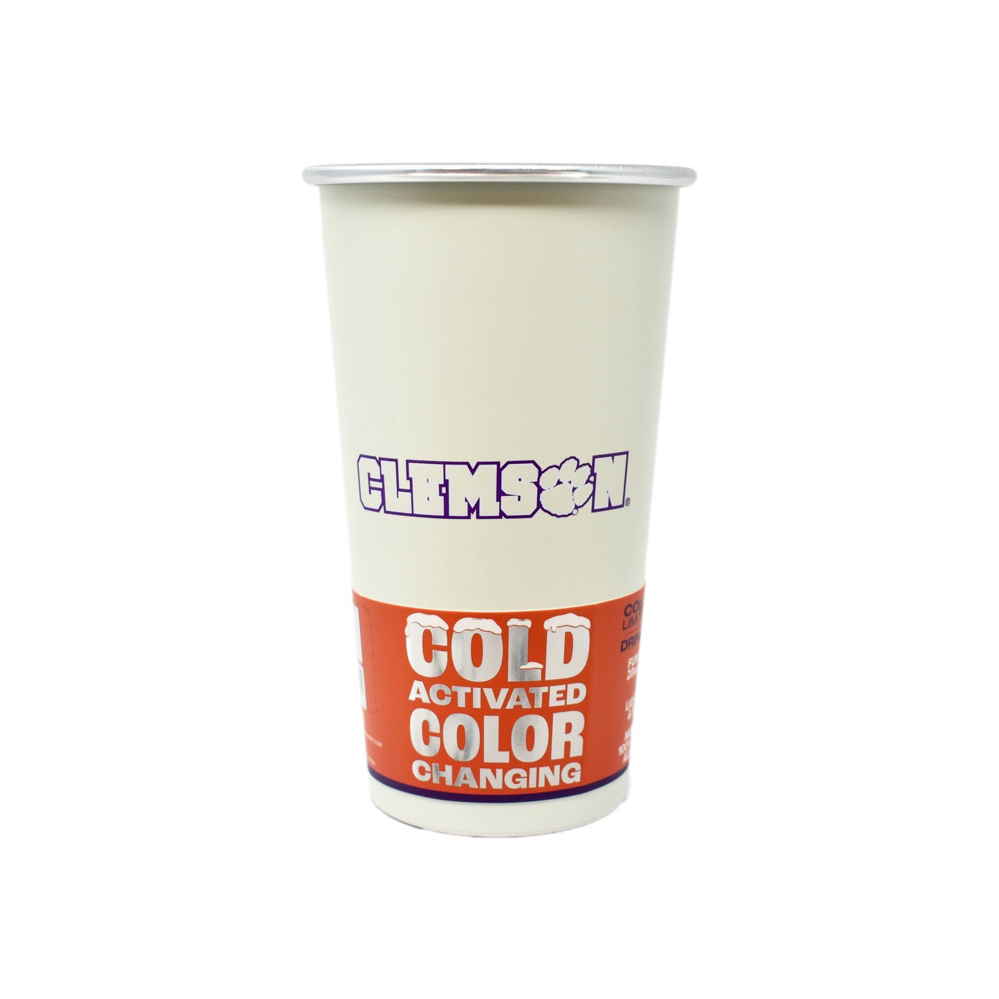 Aluminum Color Changing Cup (20 oz) - Clemson University