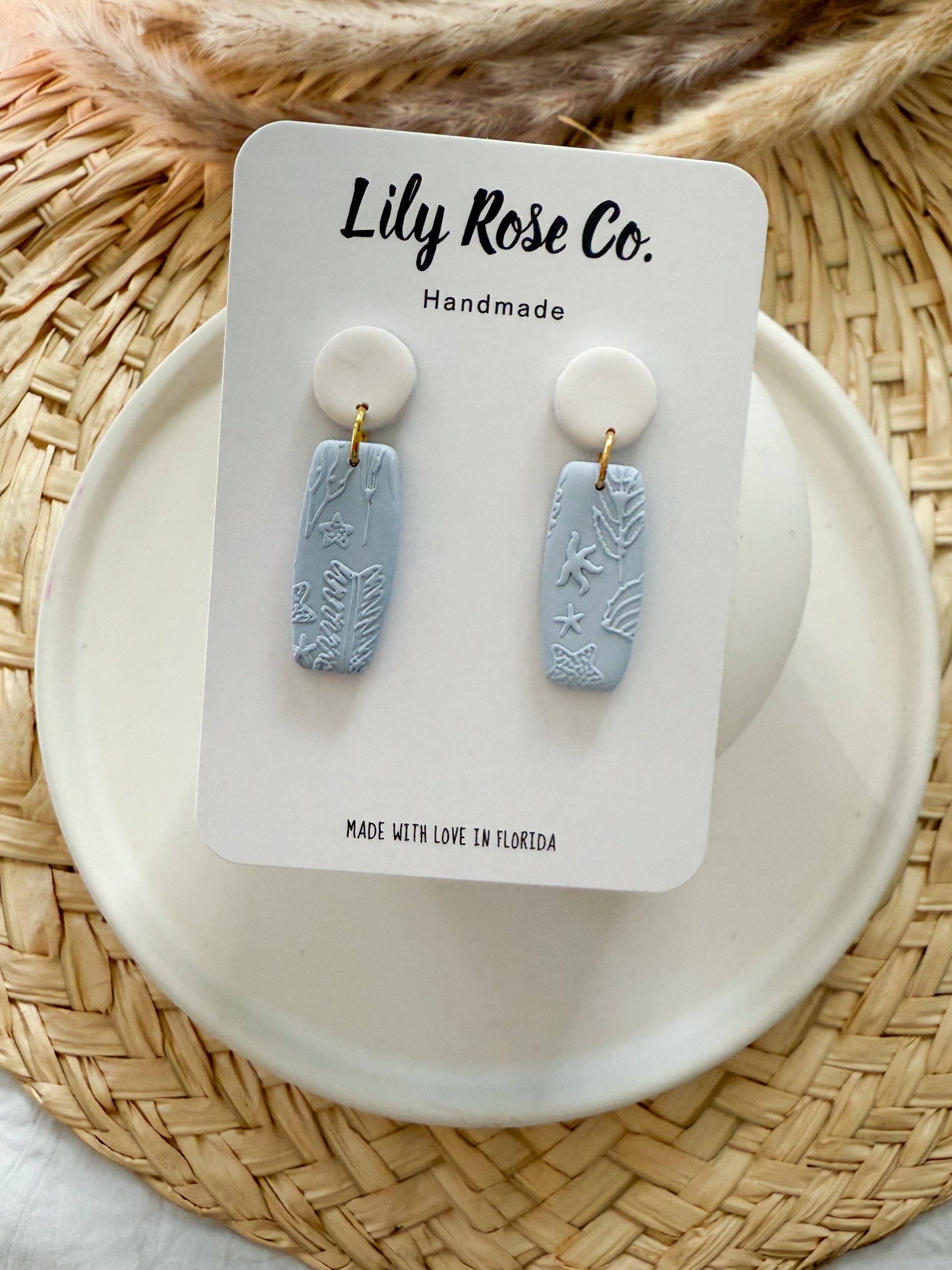 Beach Styles Clay Earrings