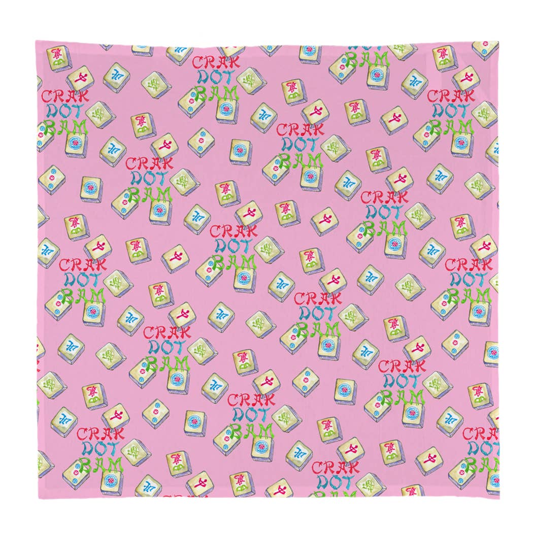 Colorful Mahjong Tiles Square