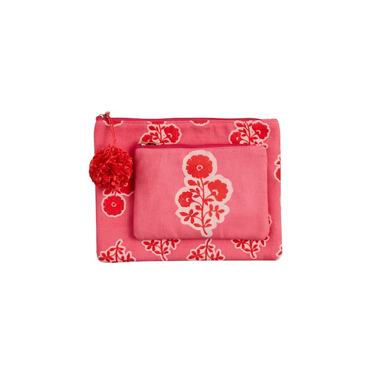 Block Print Pink Case Set