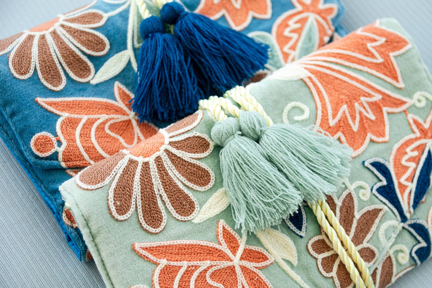 Velvet Jewelry Organizer Mint