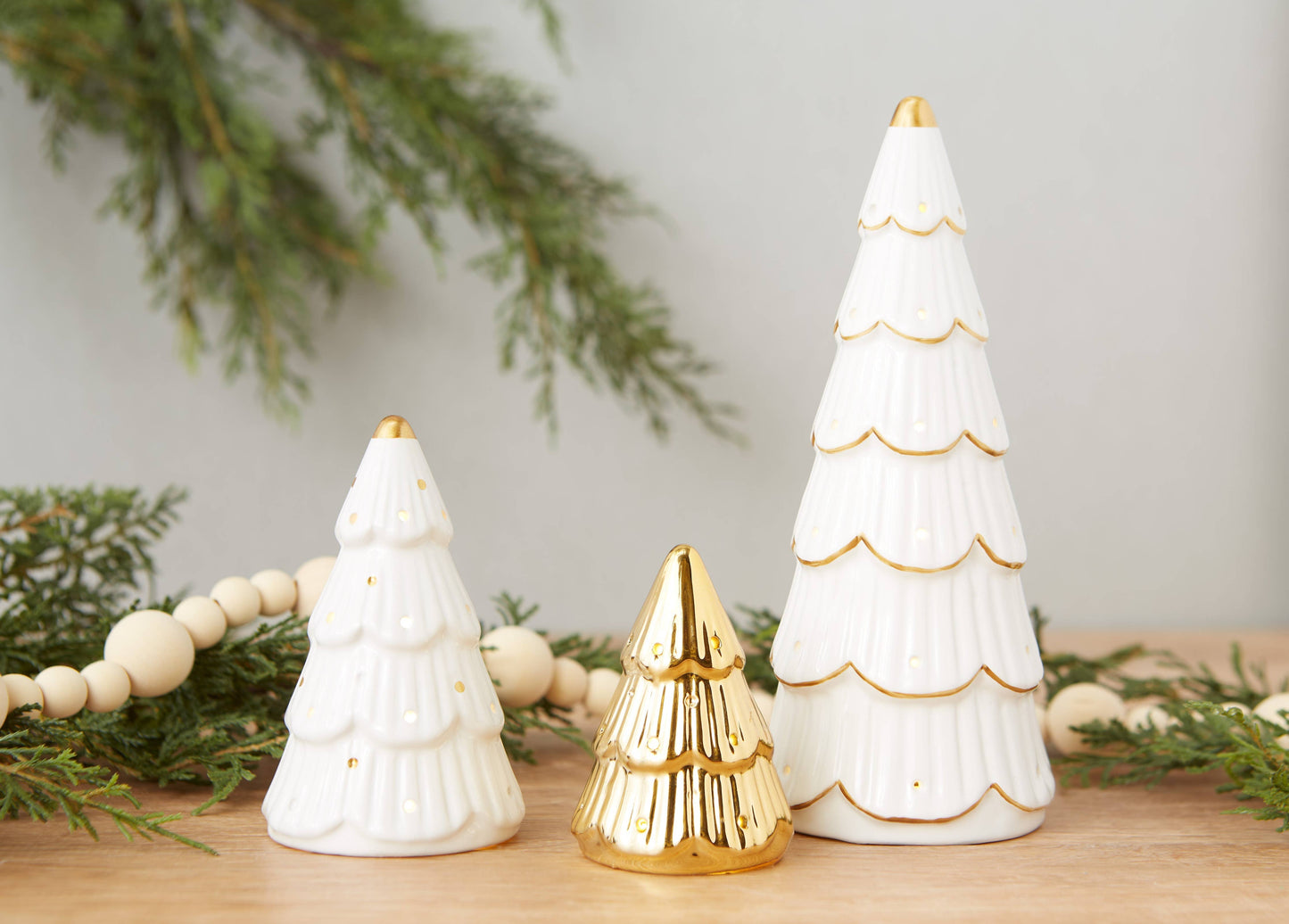 Gold Trimmed Tree Lights Set
