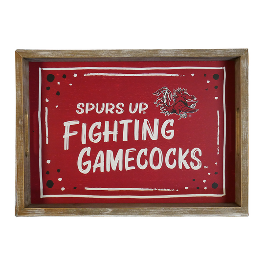 South Carolina Spirit Wood Rectangle Tray