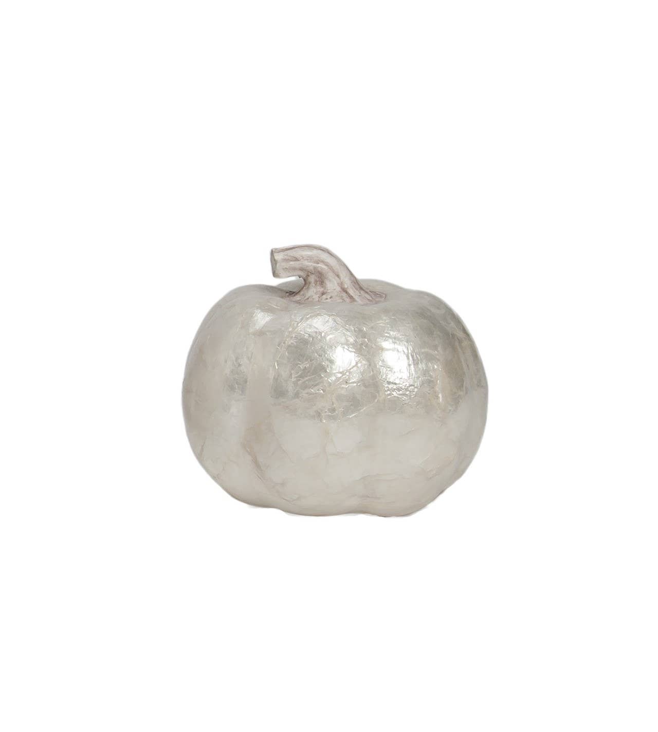 Small Capiz Pumpkin (White)