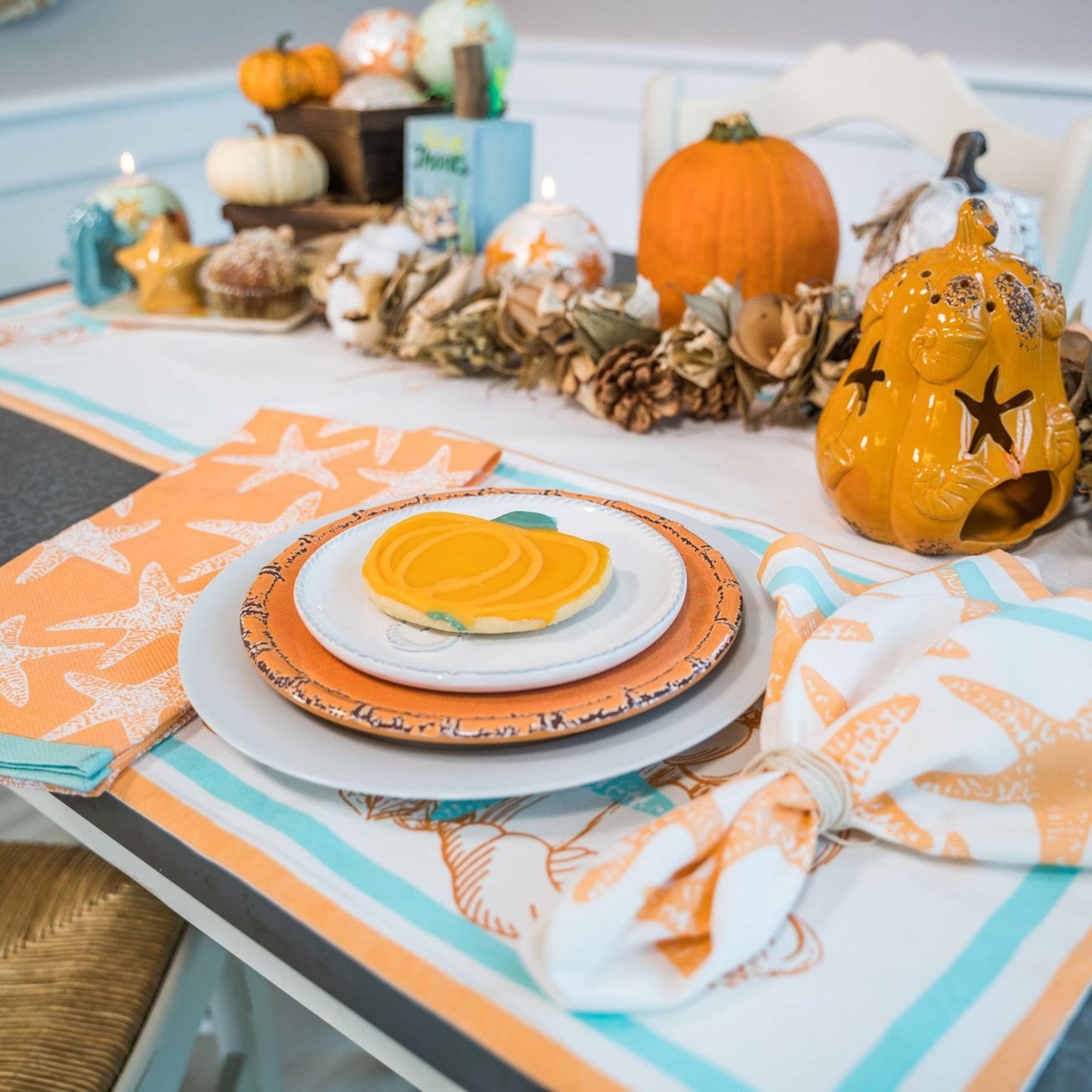 Fall/Harvest Give Thanks Starfish Kitchen Towel