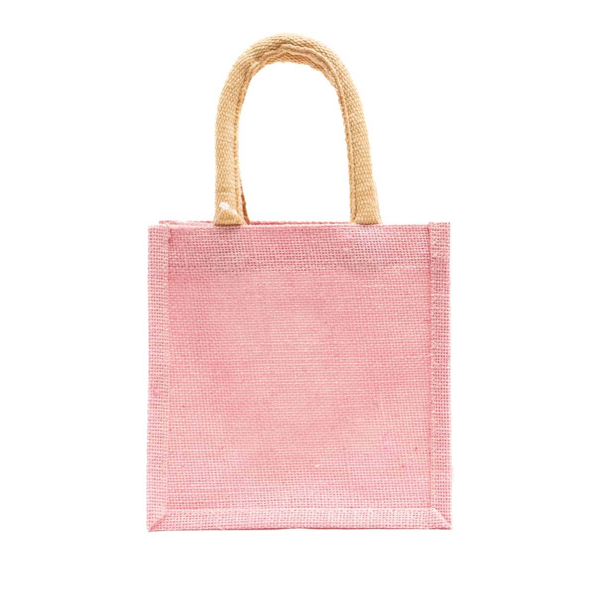 Jute Petite Gift Tote Light Pink 7x7x5