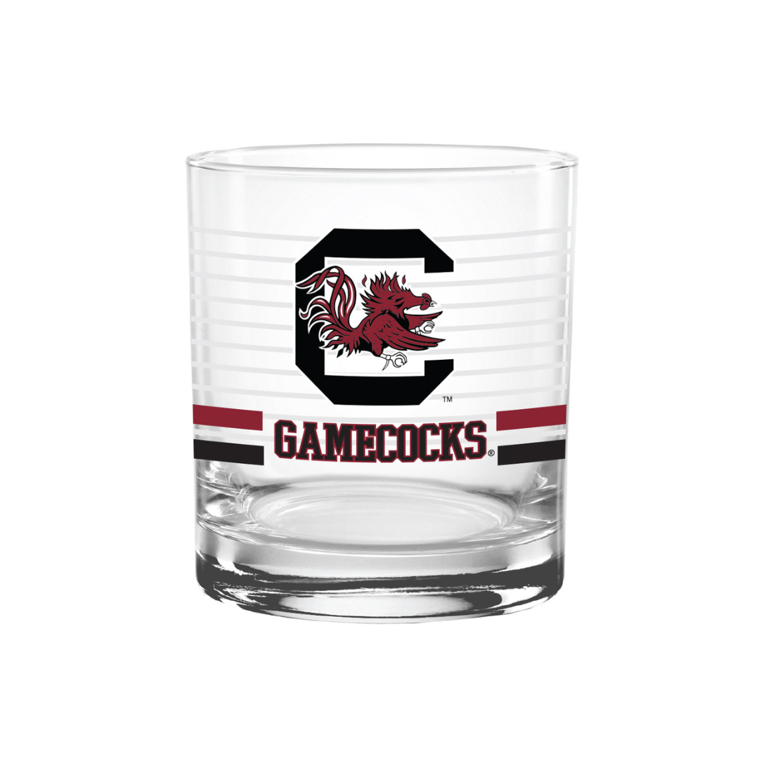 14oz South Carolina Gamecocks Ring Rocks Glass