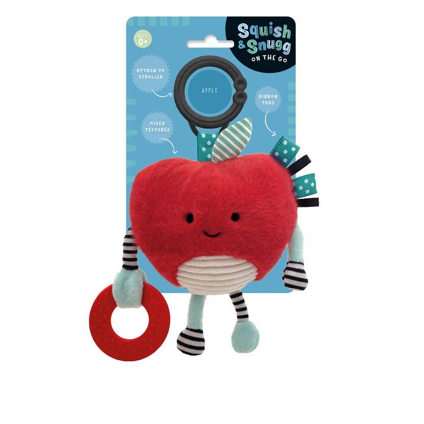 Plush Sensory Snuggables Squish and Snugg on the Go Apple