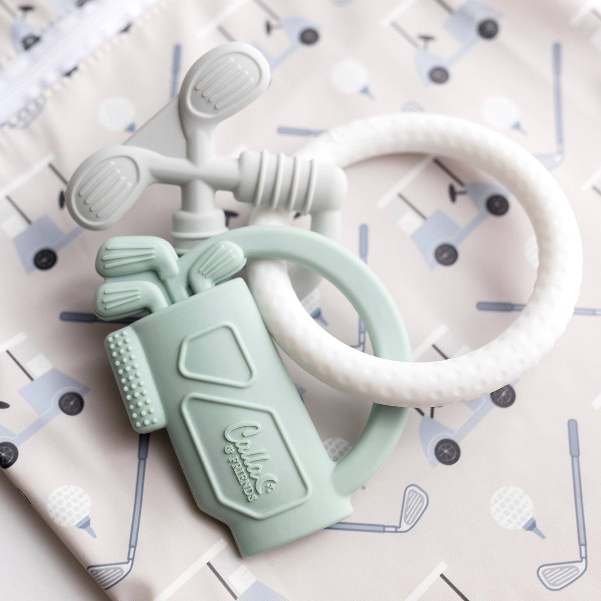Tee Time Golf Silicone Teether
