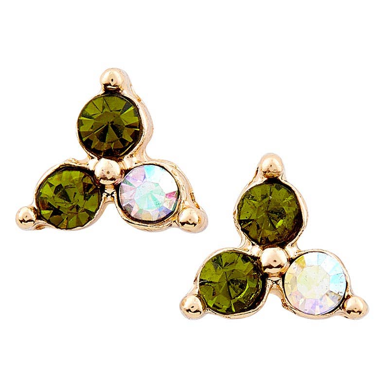 Holiday Stud Earrings & Trinket Tray Sets - Mistletoe Kiss