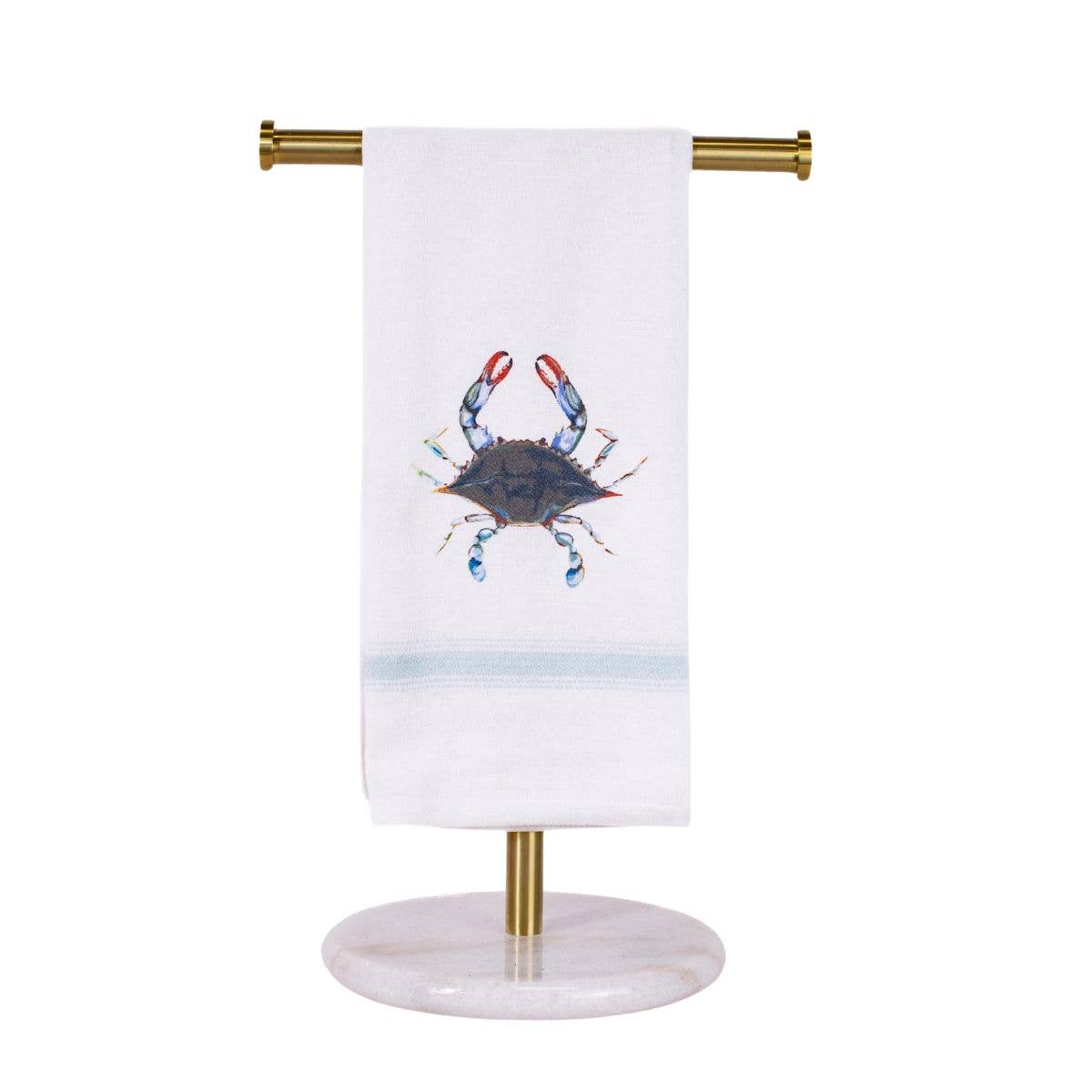 Mangrove Crab Hand Towel White/Ice/Multi 20x28