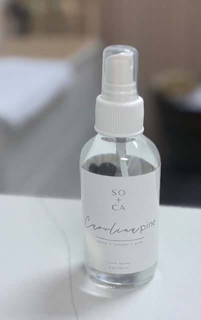 Natural Carolina Pine Christmas scented room spray locally made in Charleston South Carolina