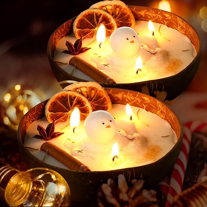 Snowman Candle