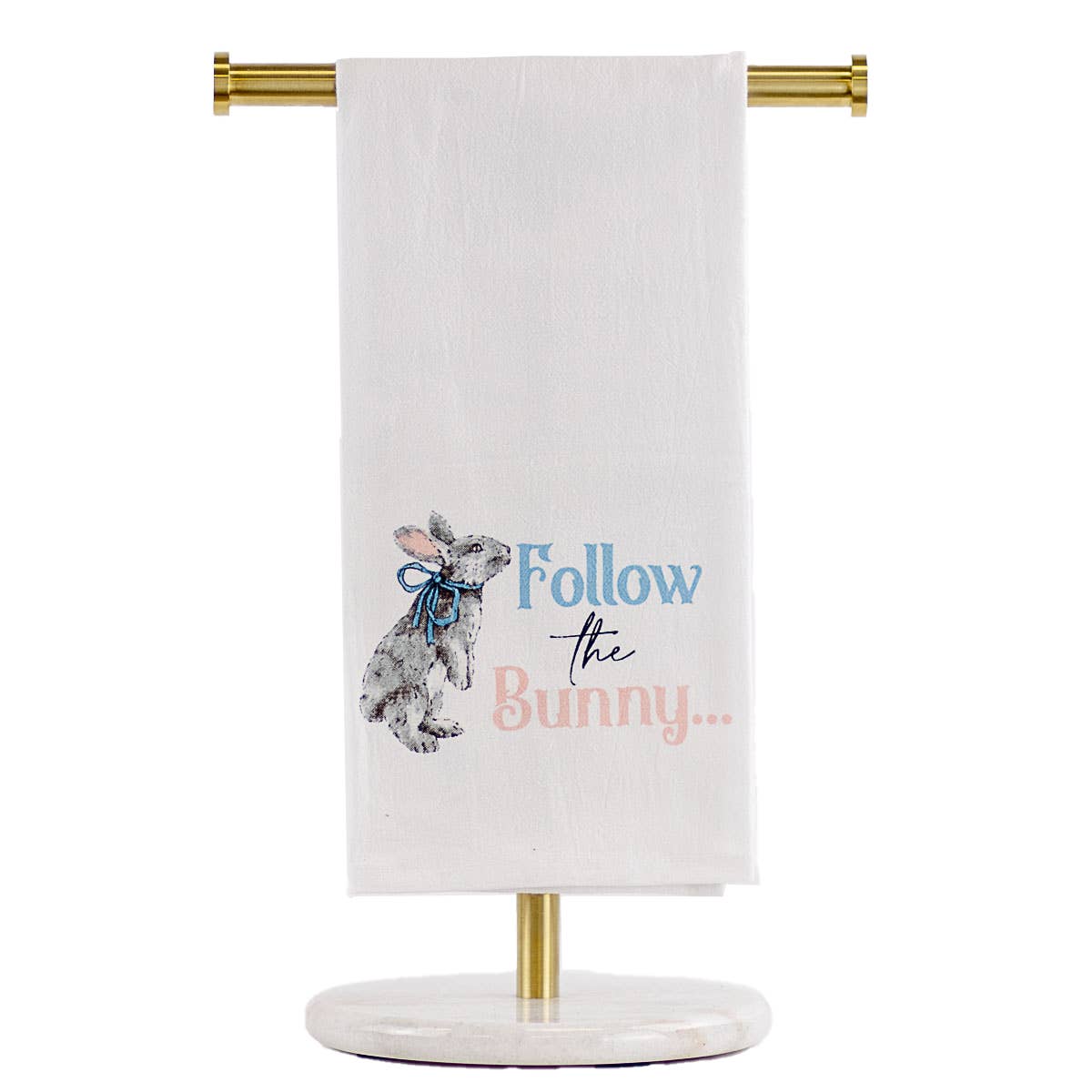 Follow the Bunny Flour Sack Hand Towel