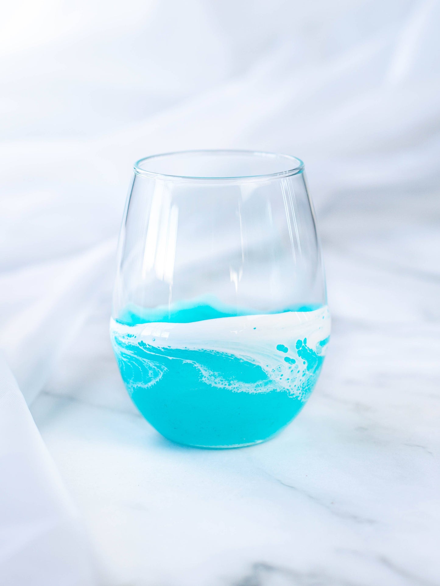 Ocean Resin Stemless Wine Glass