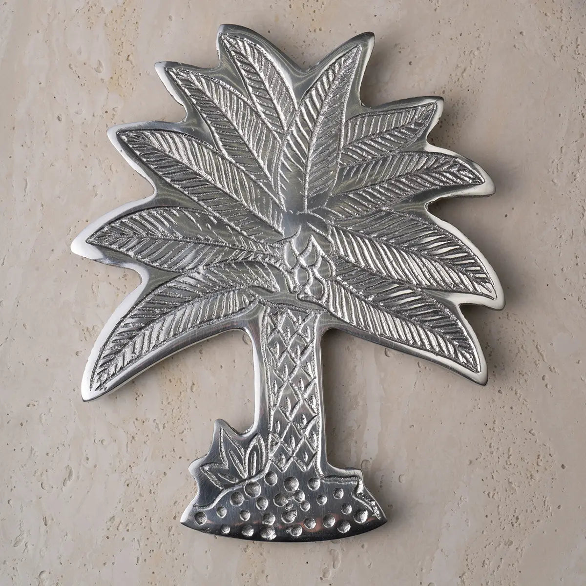 Silver Palm Tree Trivet