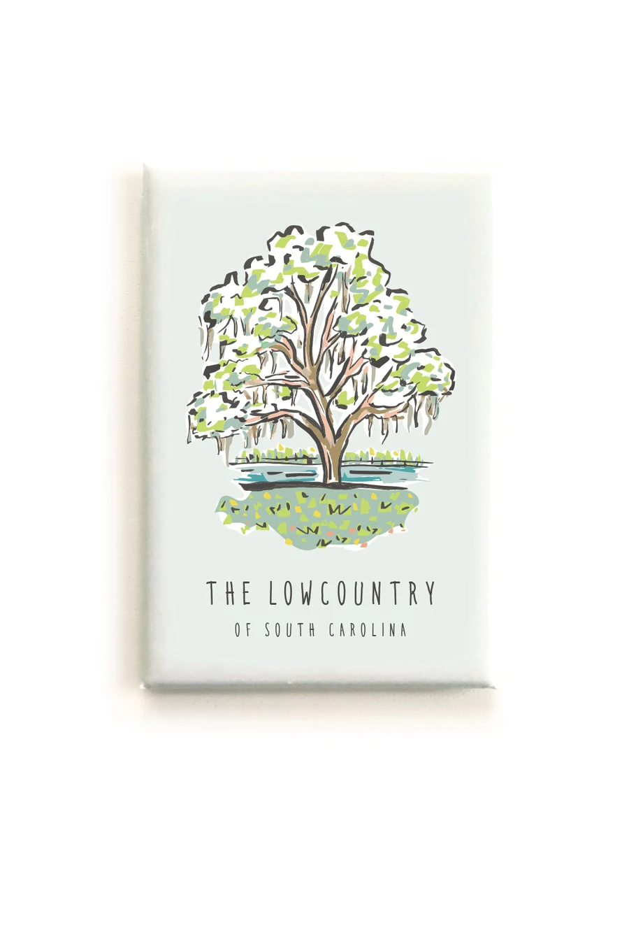 South Carolina Lowcountry Oak Tree Magnet