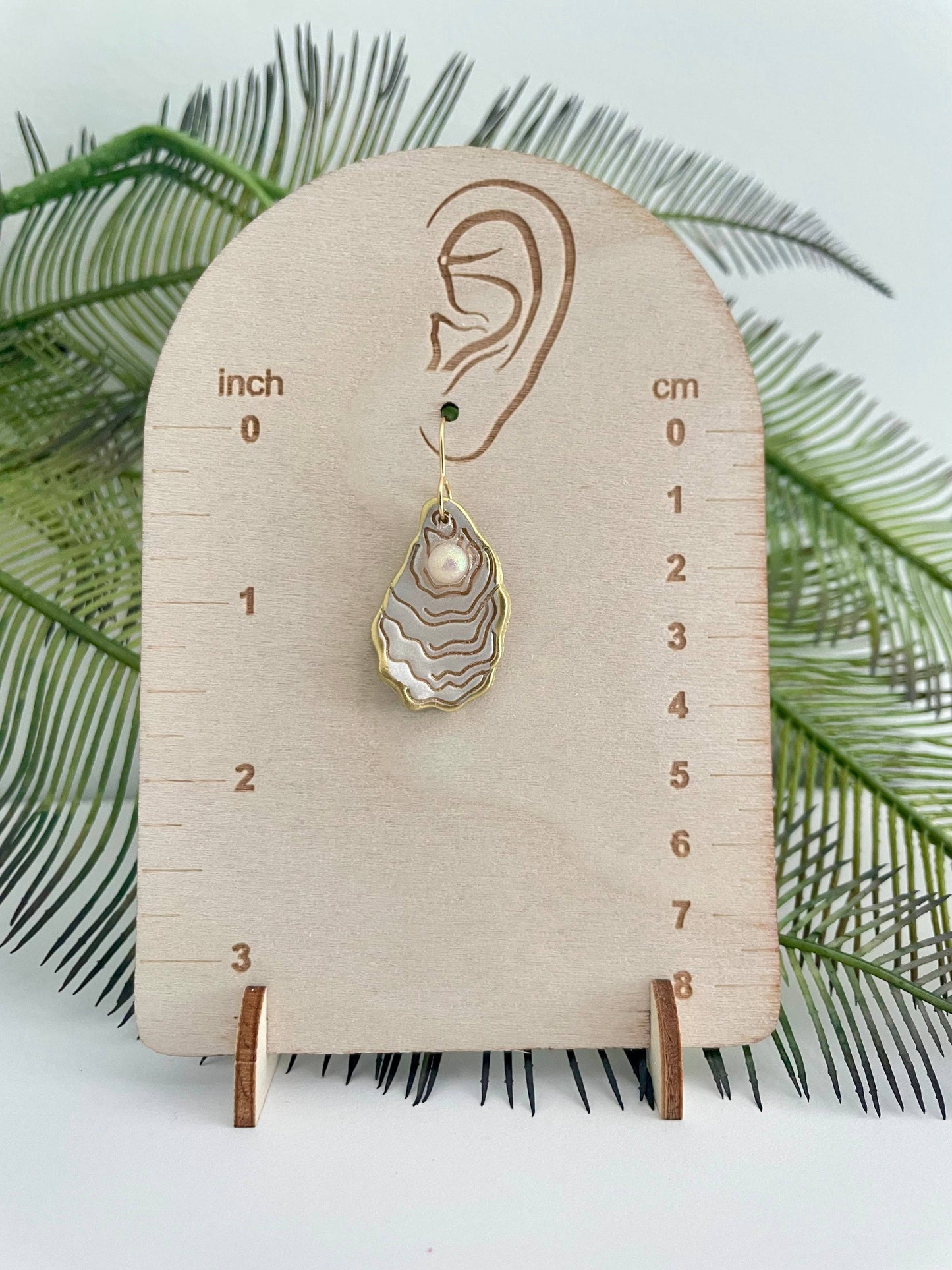 Salty Oyster & Pearl Earrings