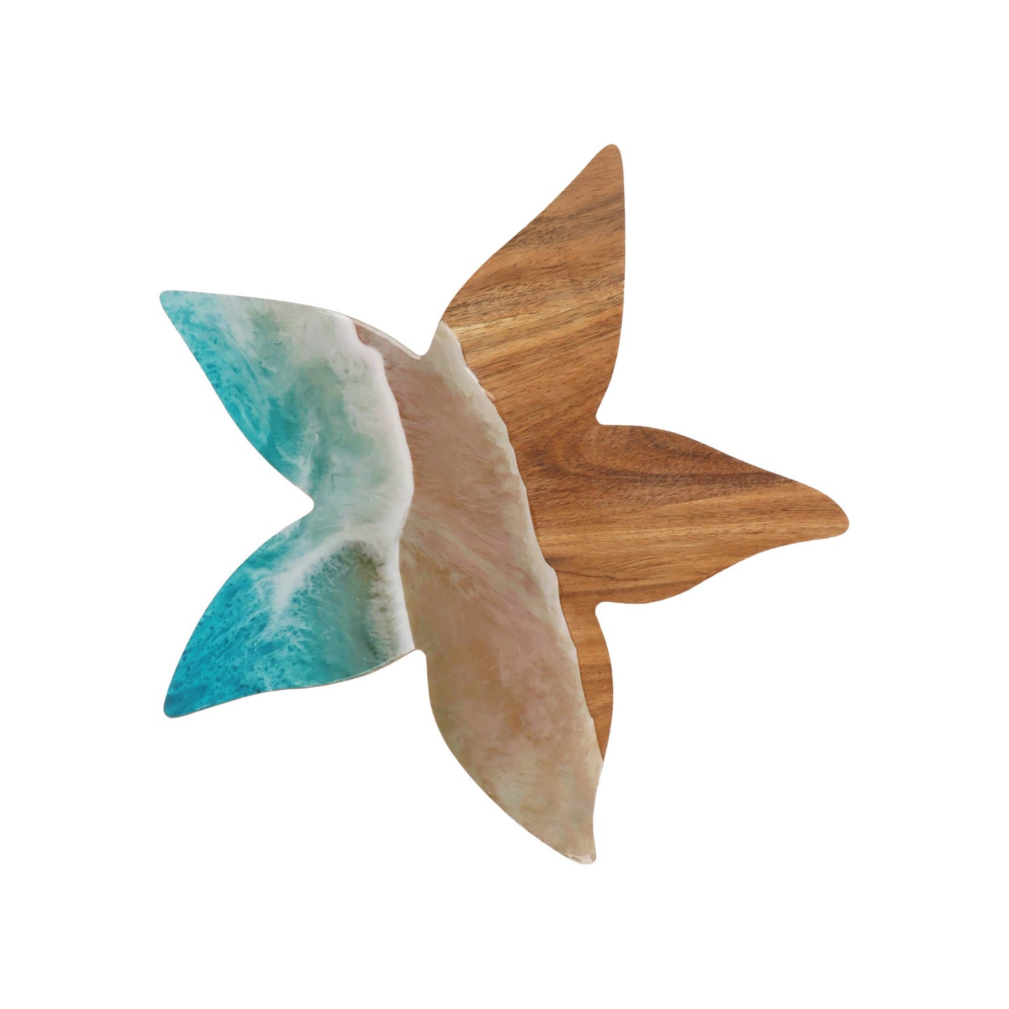 Coastal Sea Star Wave Mango Wood Server