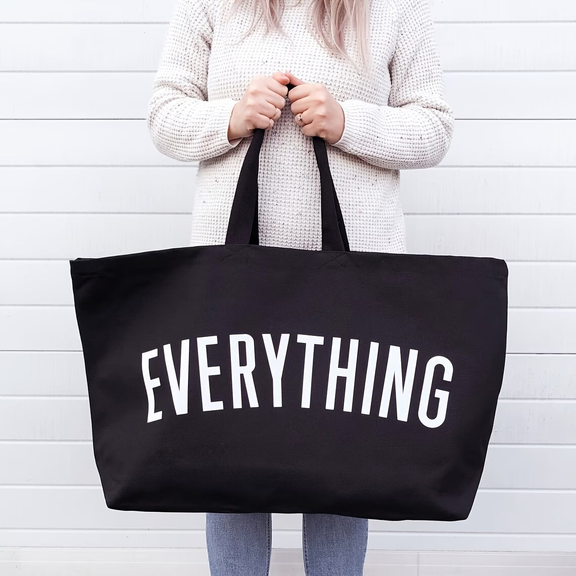 Everything Black Tote Bag