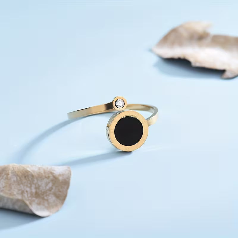 18k Gold Plated Roman Numeral Ring